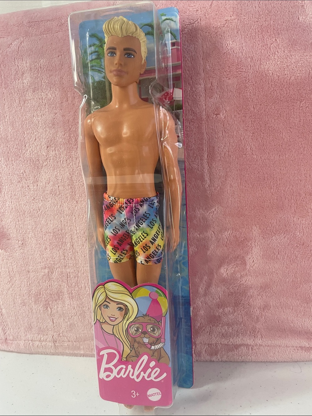 Barbie Multicolor Tie-Dye Los Angeles Swim Trunks
